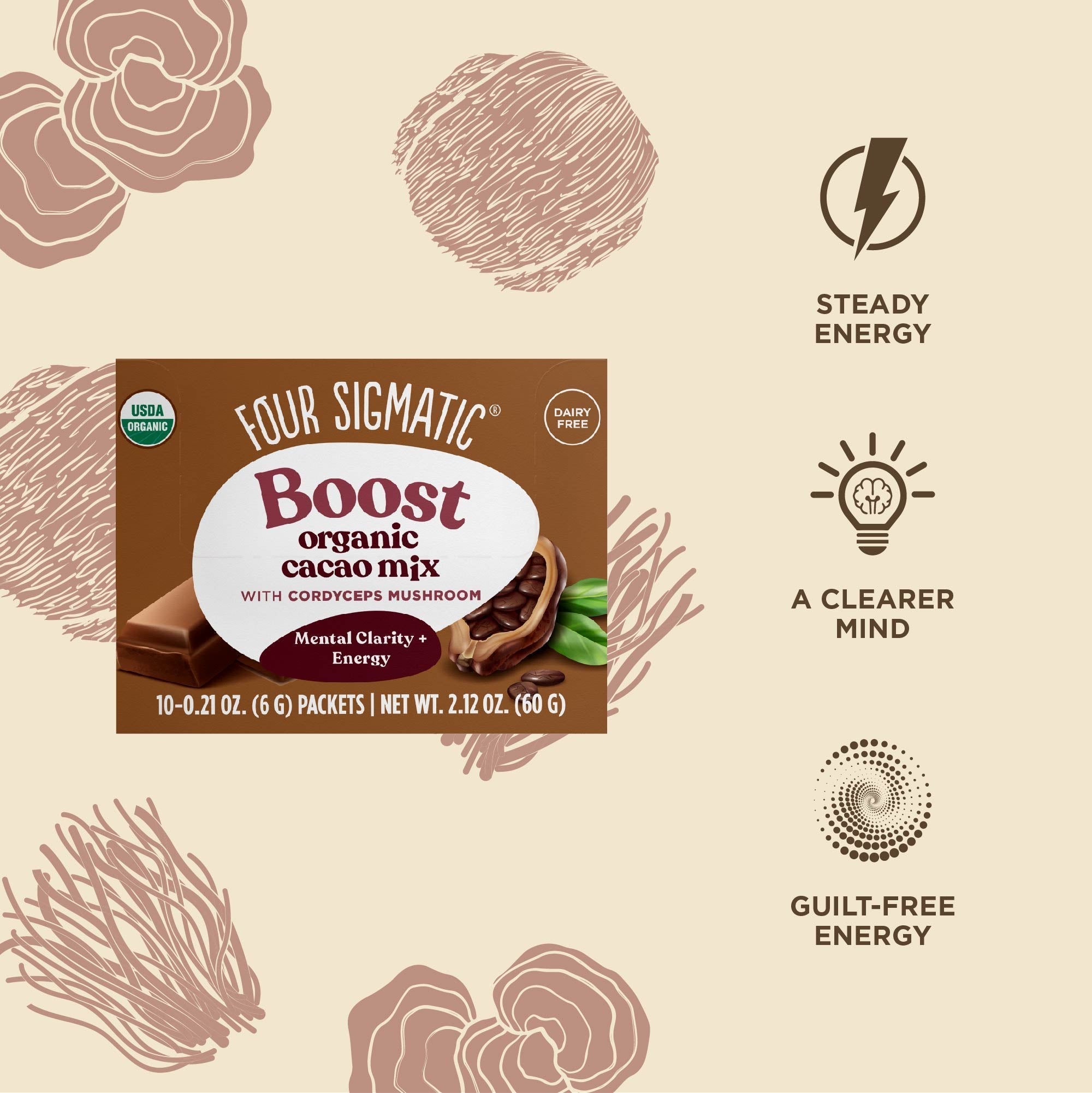Boost Cacao, Packets - For Morning Focus