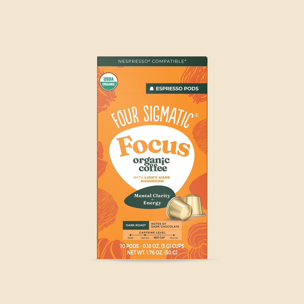 Focus Dark Roast Espresso Pods (10ct) - Superfood Blend