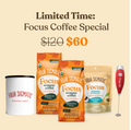 Focus Ground Coffee Special: Get $120 value for only $60 - Gut Support