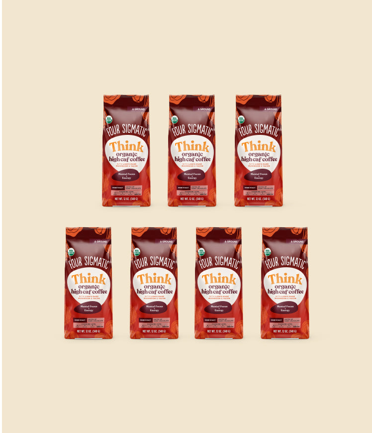 Think Ground Hi-Caf Coffee with Lion's Mane and Yacon - Premium Coffee