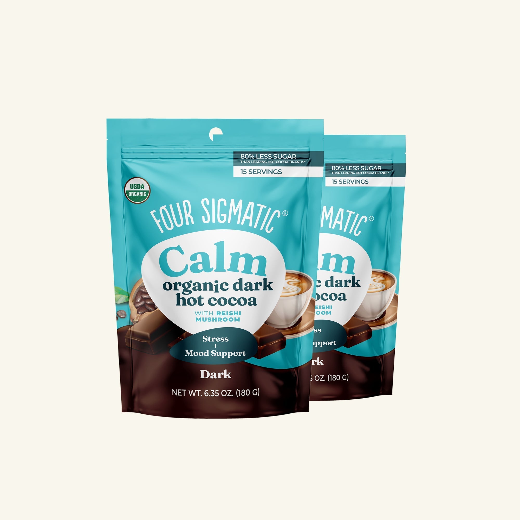 Calm Dark Hot Cocoa - Mushroom Coffee