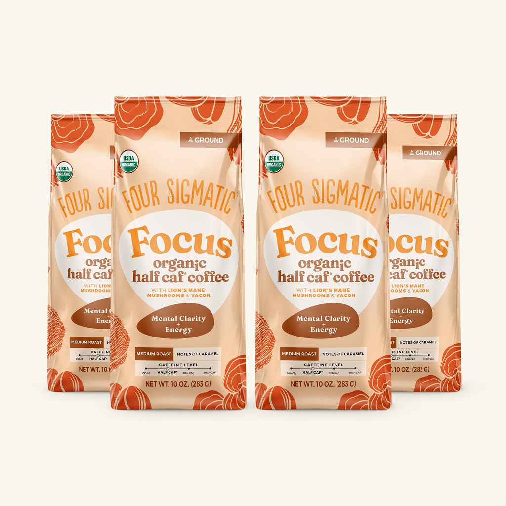 Focus Half Caf Ground Coffee - Medium - Superfood Coffee