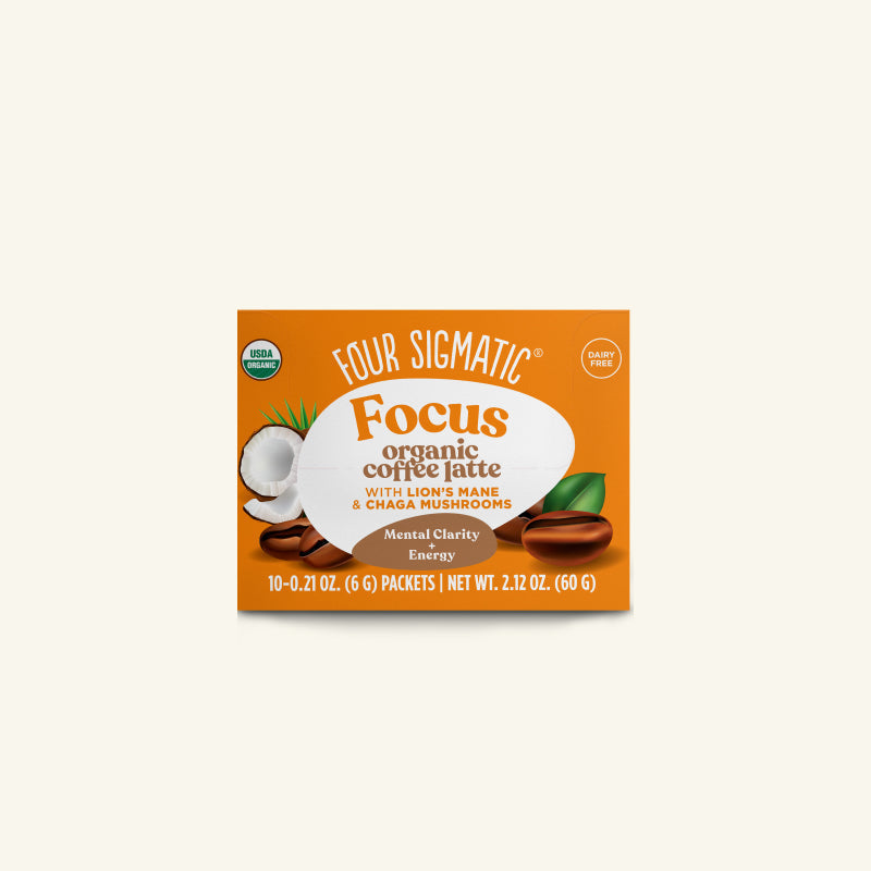 Focus Instant Coffee Latte, Packets - Mushroom Coffee
