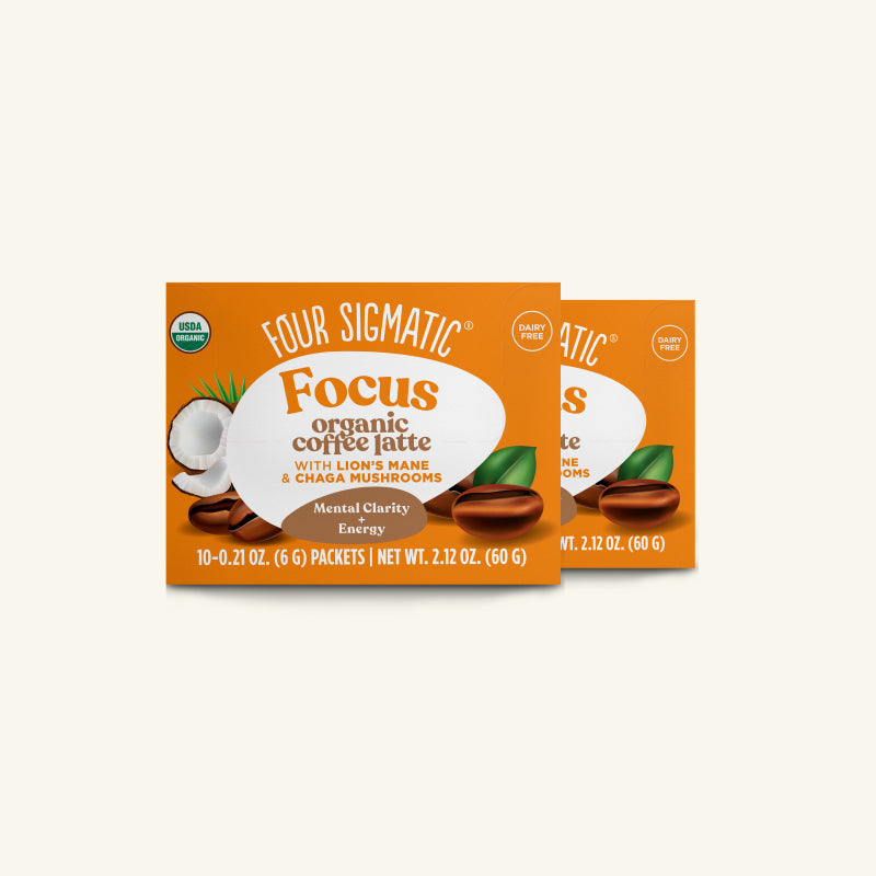 Focus Instant Coffee Latte, Packets - Mushroom Coffee
