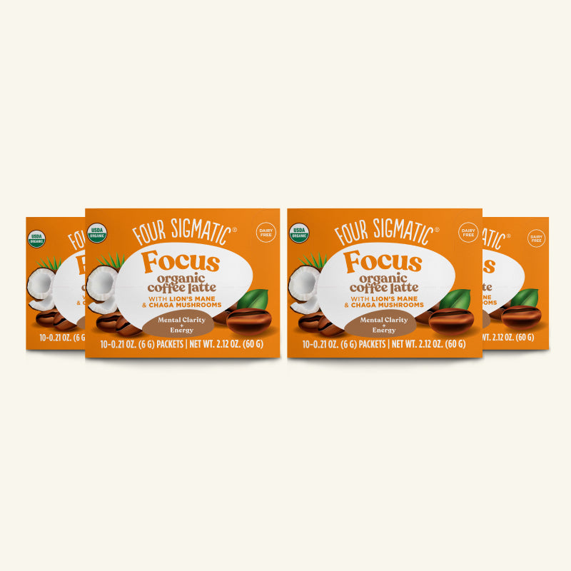 Focus Instant Coffee Latte, Packets - Mushroom Coffee