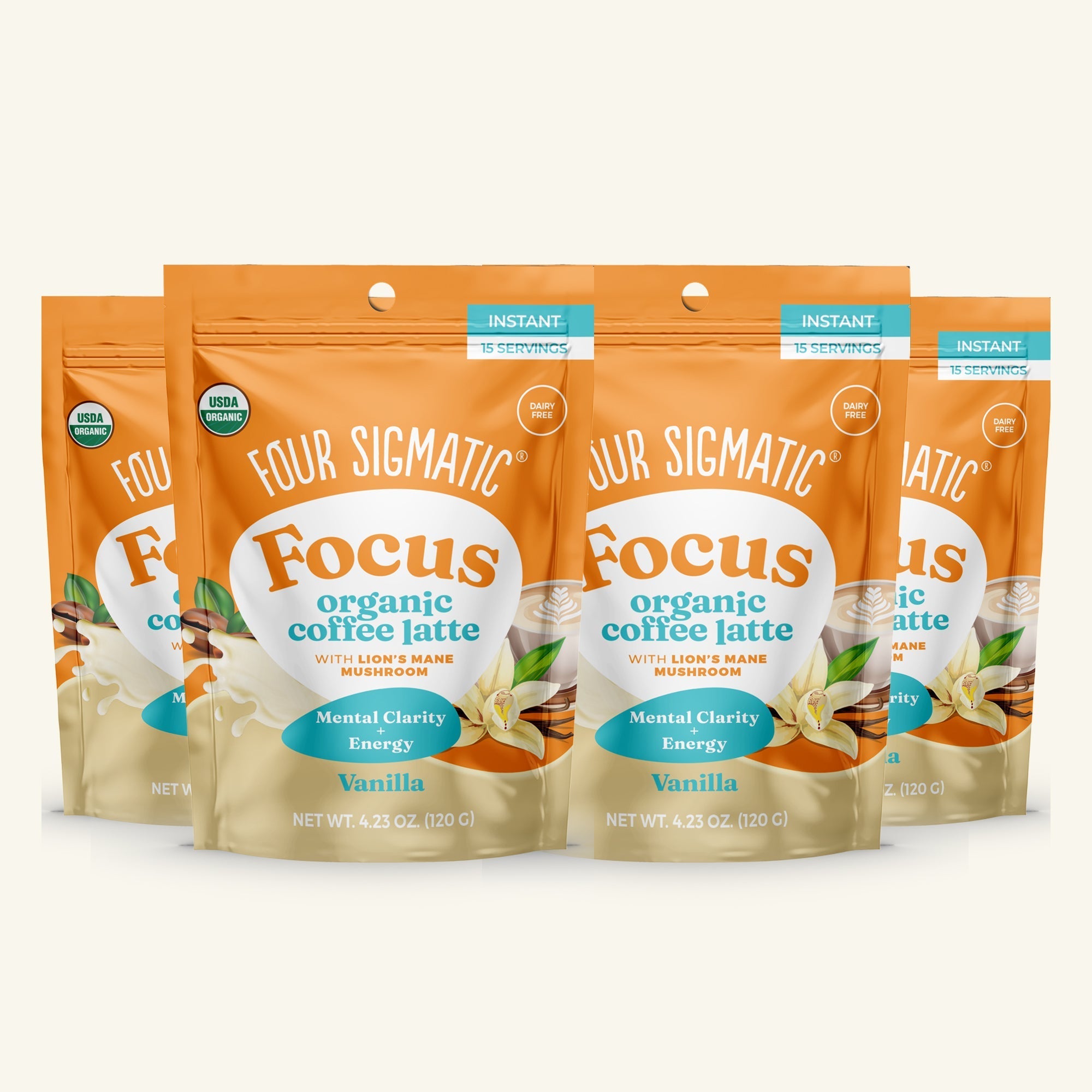 Focus Organic Coffee Latte - Vanilla - Focus Blend