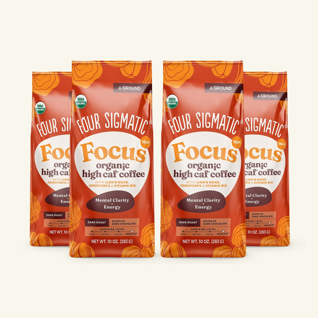 Focus Max High Caf Ground Coffee - Dark - Premium Coffee