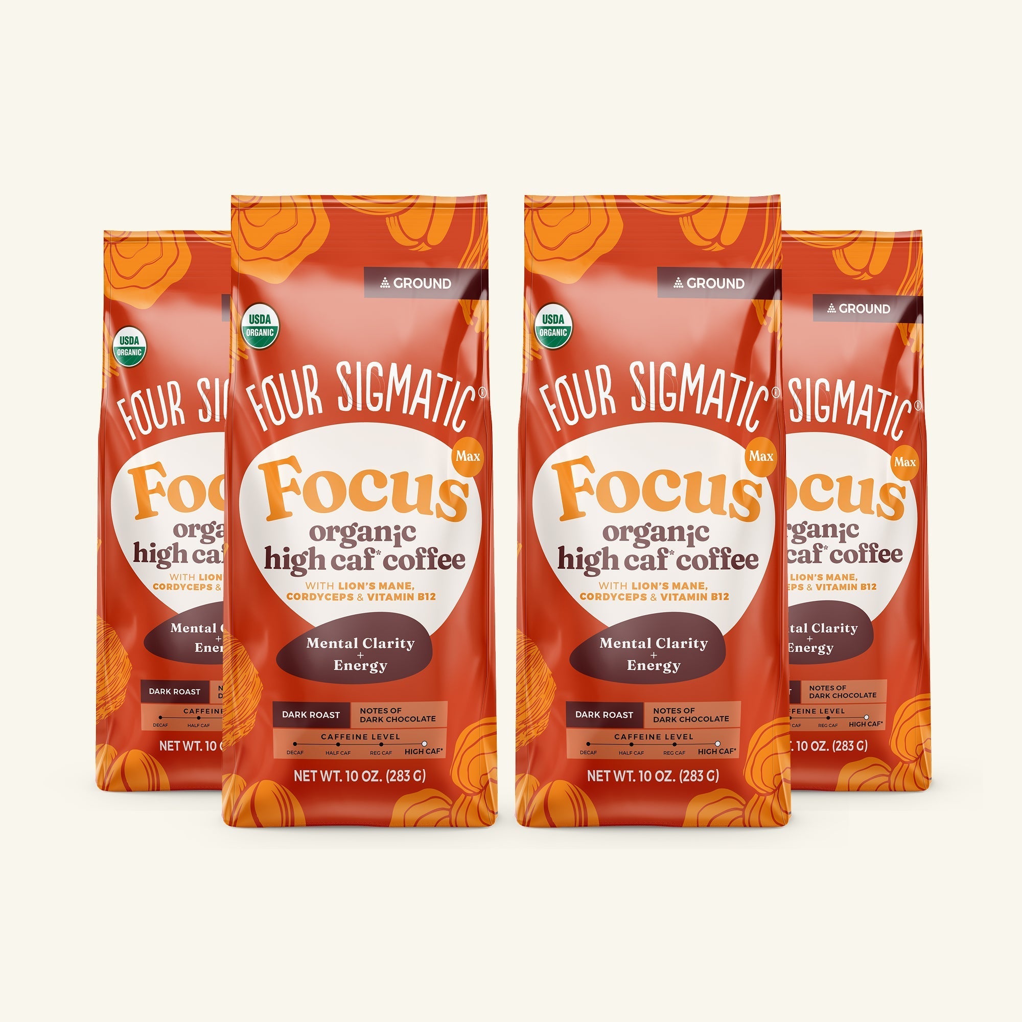 Focus Max High Caf Ground Coffee - Dark - Premium Coffee