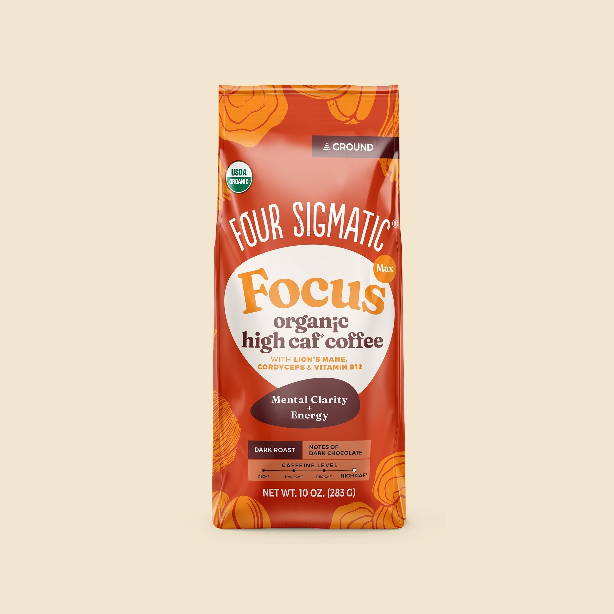 Focus Max High Caf Ground Coffee - Dark - Premium Coffee