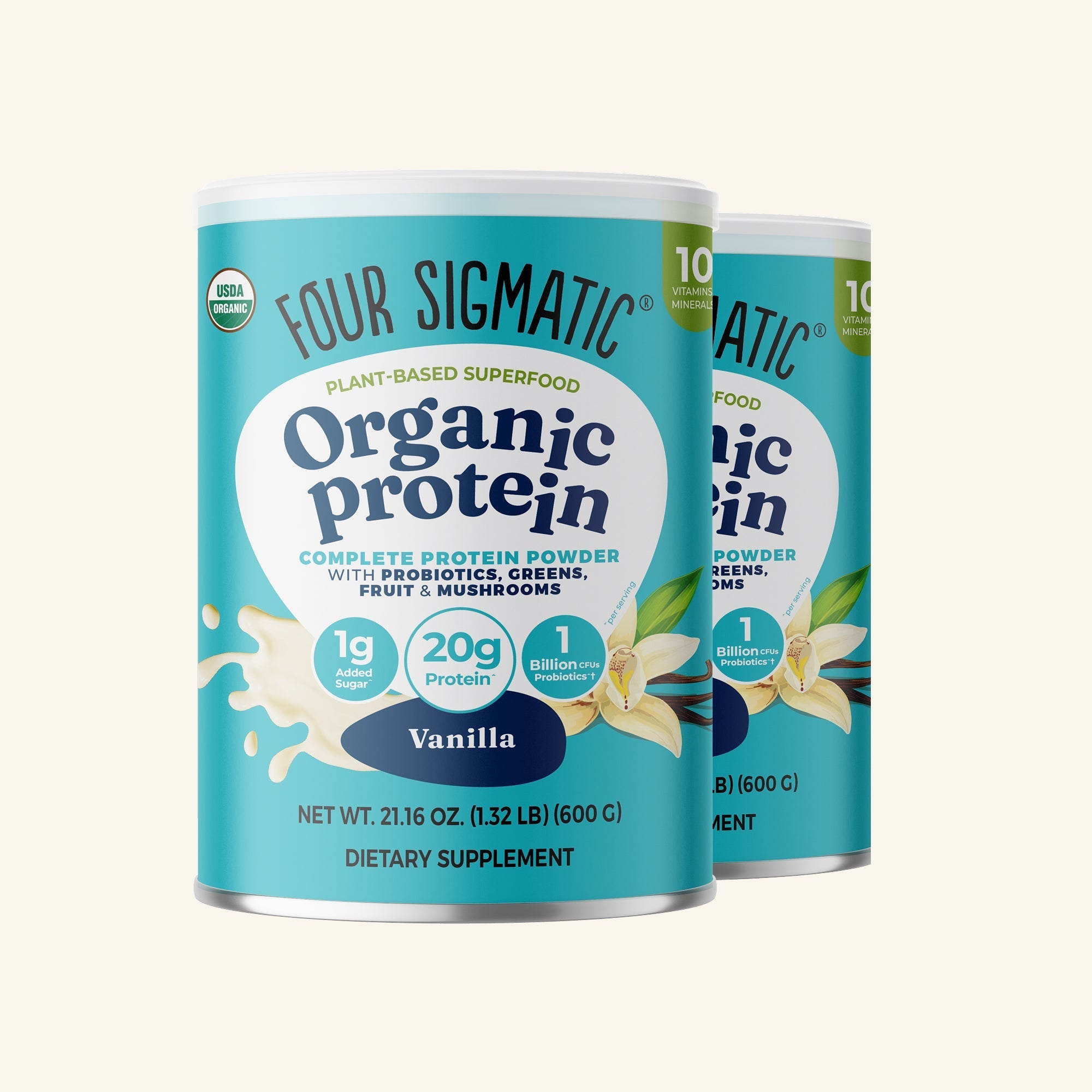 Plant-Based Protein – Vanilla - Organic Coffee