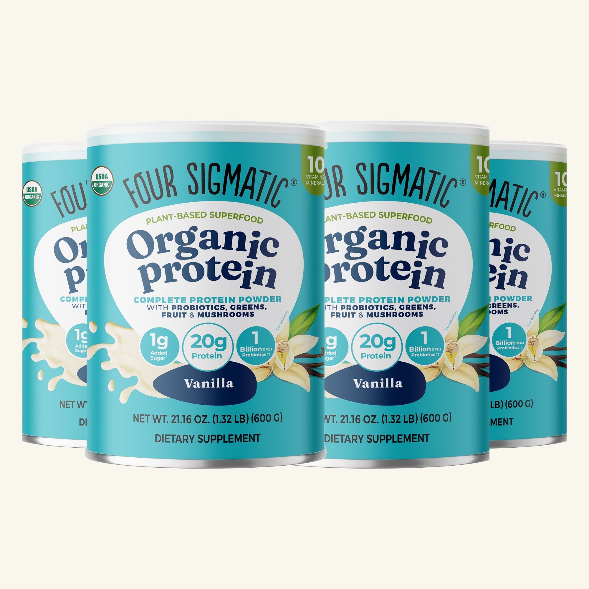 Plant-Based Protein – Vanilla - Organic Coffee