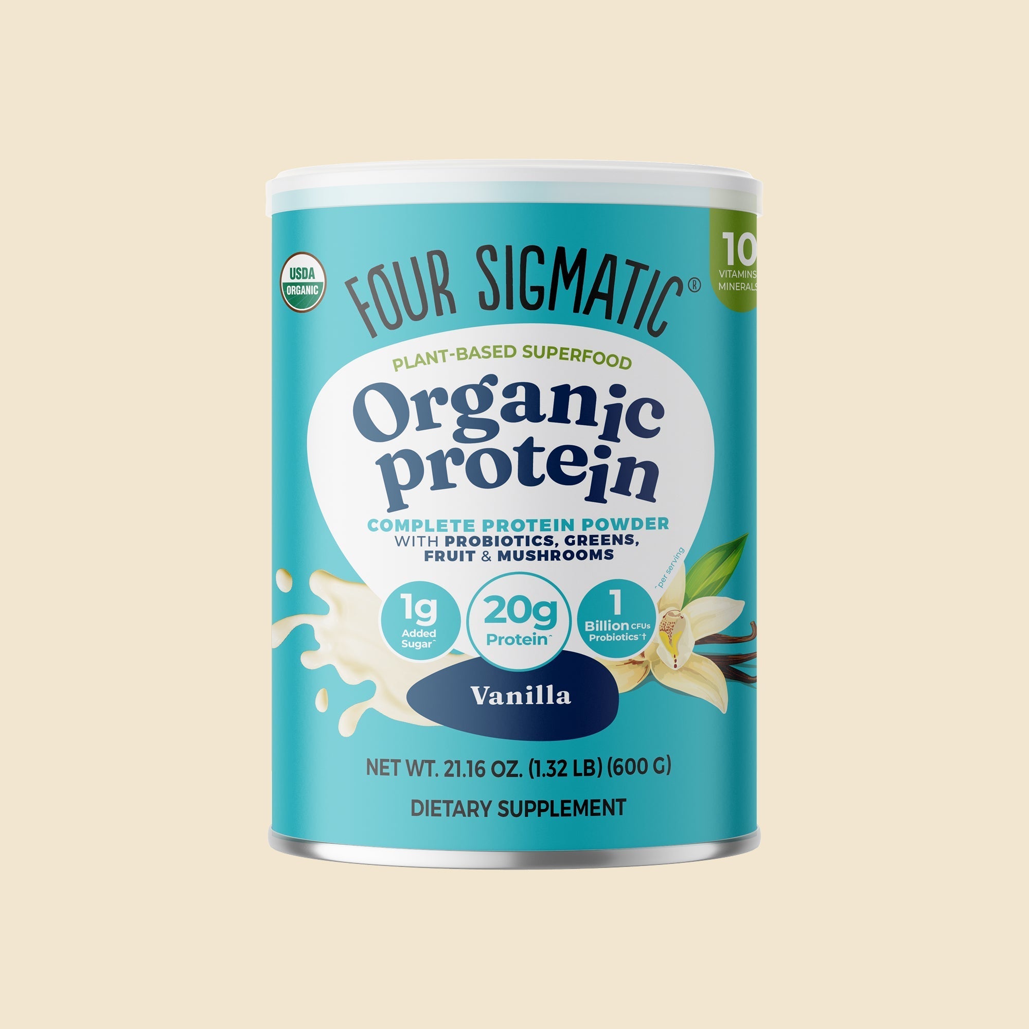 Plant-Based Protein – Vanilla - Organic Coffee